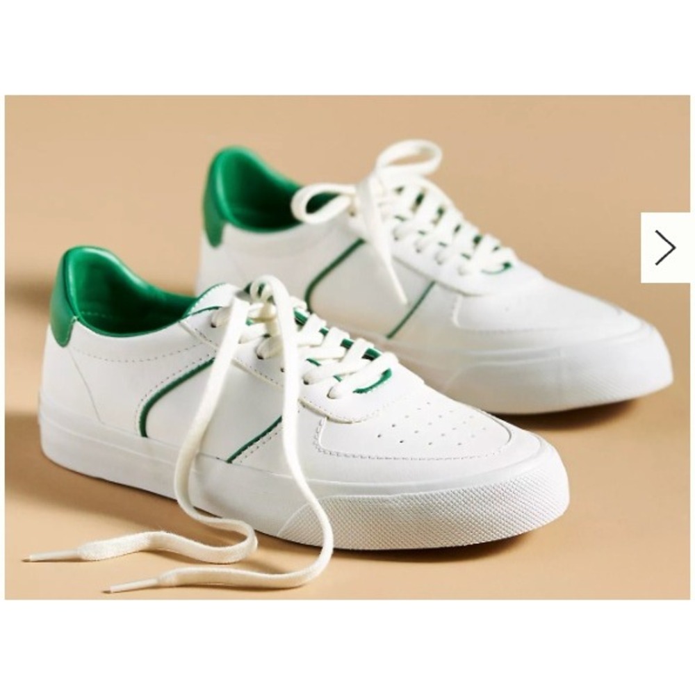 NWT Reformation Harlow Leather Sneaker Womens‎ 11 White Lawn Sustainable Low Top